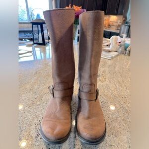 Vintage Steve Madden red zipper boot.  Size 9